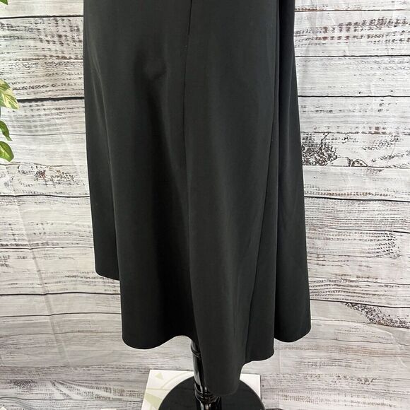 Ann Taylor Skirt size 10 Classic Black Knee High Low Modest Suit Career Church - Picture 8 of 10